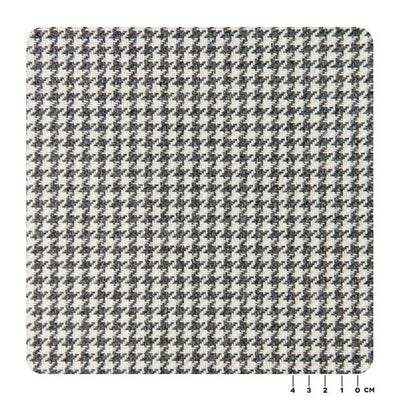 Porsche Pepita Fabric Houndstooth - Graphite & White 1 Meter MAT-HOU-GRA-WHT
