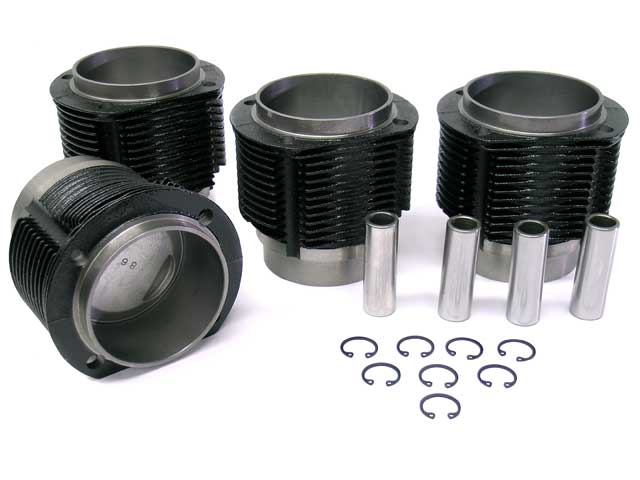 Porsche Piston and Cylinder Set 1750, 86.0 mm Big Bore, Four Ring Pistons, 8.8:1 Compression , 356C/912/356SC | 1964-1969 990174912