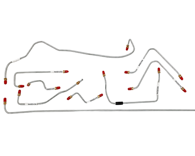Porsche Pre-Bent Brake Line 9-Piece Kit - 911 - 912 | 1968 SMC-355-650-10