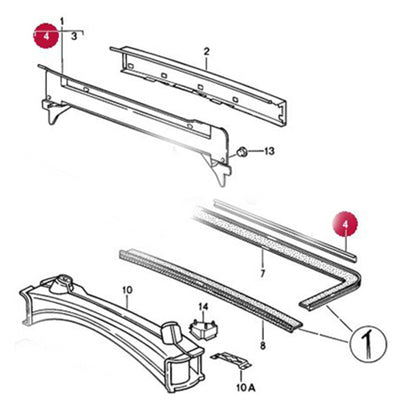 Porsche Profile Rail For Cross Member Rear - 356A/356B/356C/911/912/914 55-89 111-813-187-B