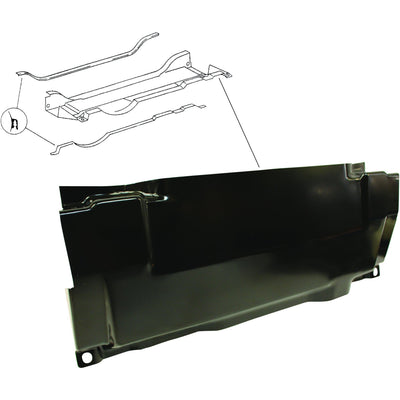Porsche Protection Plate For 62 L Fuel Tank - 911 65-73 901-341-162-03