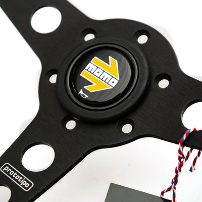 Porsche Prototipo Steering Wheel Black - 350mm MOMO-PROT-BLK