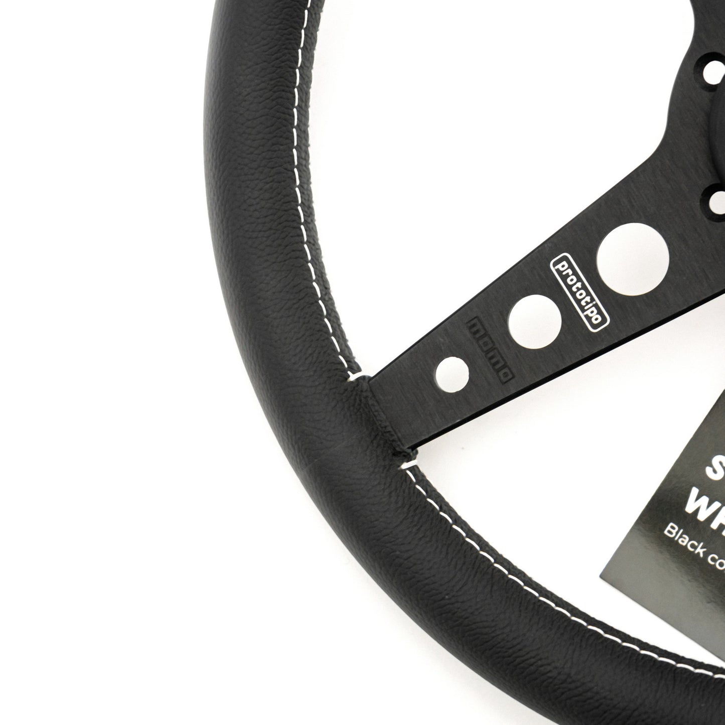 Porsche Prototipo Steering Wheel Black - 350mm MOMO-PROT-BLK