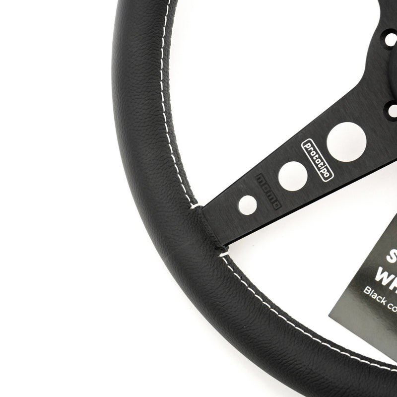 Porsche Prototipo Steering Wheel Black - 350mm MOMO-PROT-BLK