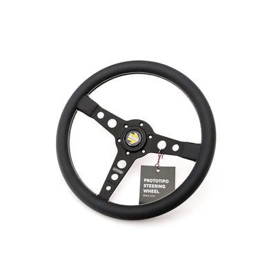 Porsche Prototipo Steering Wheel Black - 350mm MOMO-PROT-BLK