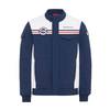 Porsche Racing Stand Up Collar Mens Jacket -Blue