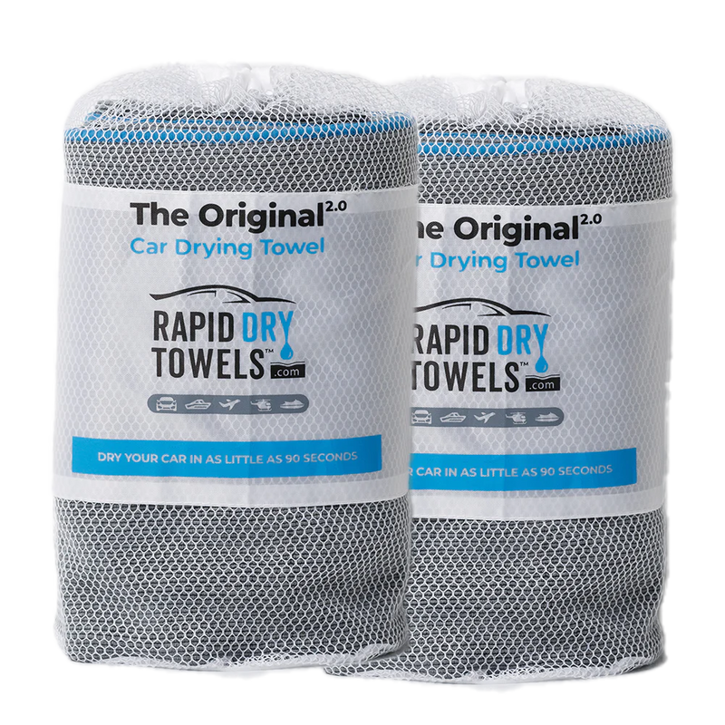 Porsche Rapid Dry Towels 2x Original 2.0 Car Drying Towels 00120DTX2