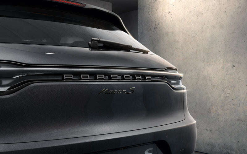 Porsche Rear Badge Macan S Primed - 95B04481571G2X - Macan 15-23 95B04481571G2X