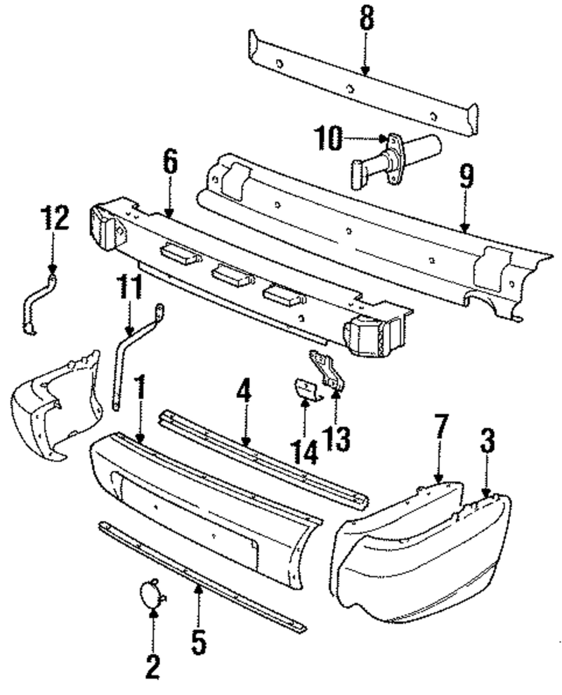 Porsche Rear Bumper Lining Prime Coated - 965 | 1990-1994 965-505-164-01-G2X