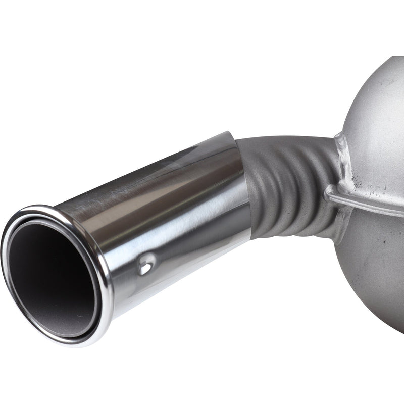 Porsche Rear Exhaust With Wrinkled Tail Pipe & 57mm Flat Roll Tip - 911 66-67 1620614400