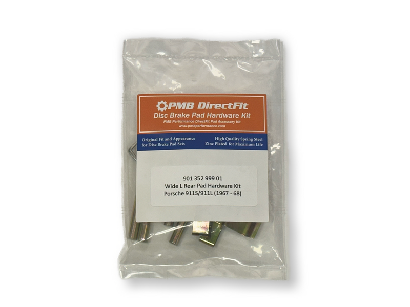 Porsche Rear Pad Hardware Kit - 911 67-68 901-352-999-01
