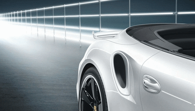 Porsche Rear Side Section Air Intakes Painted - 99104480074 - 991 12-18 99104480074