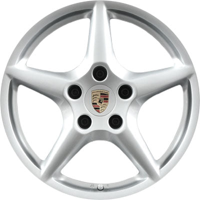 Porsche Rear Silver Alloy Wheel 11JX18 ET51 - 911 05-08 997-362-142-00