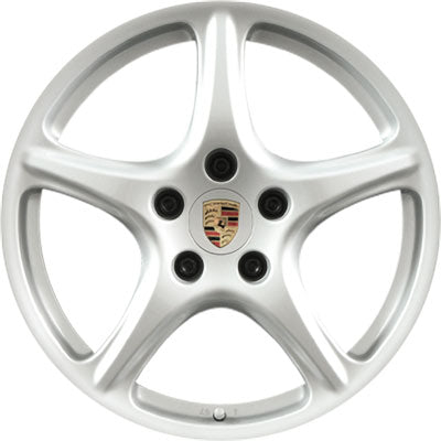 Porsche Rear Silver Alloy Wheel 11JX19 ET67 - 911 05-12 997-362-162-04