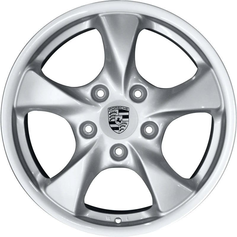 Porsche Rear Silver Alloy Wheel 8.5JX17 ET48 - Boxster 01-02 986-362-126-06