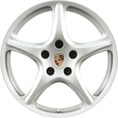 Porsche Rear Silver Alloy Wheel 9.5JX19 ET46 - Boxster/Cayman 97-12 997-362-158-06