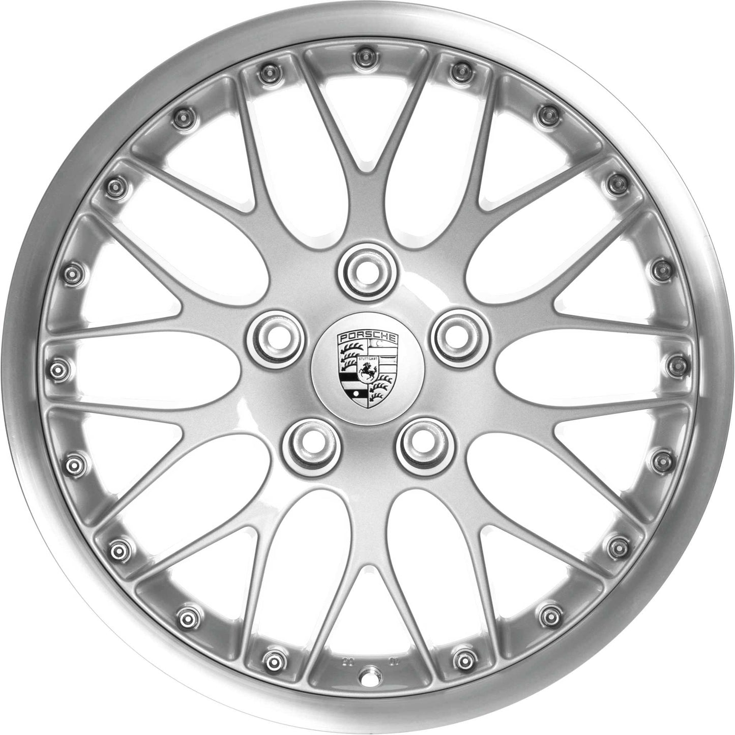 Porsche Rear Silver Alloy Wheel 9JX18 ET52 - 911/Boxster 85-12 993-362-138-50