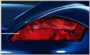 Porsche Rear Tail Light - Red - 98704490022 - 987 06-12 98704490022