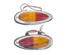 Porsche Rear Teardrop Taillight Assembly Set EURO - 356A - 356B - 356C | 1955-1967 SET-631-403-01