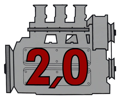 Porsche Rear Window Engine Decal - 2.0 911-701-102-20