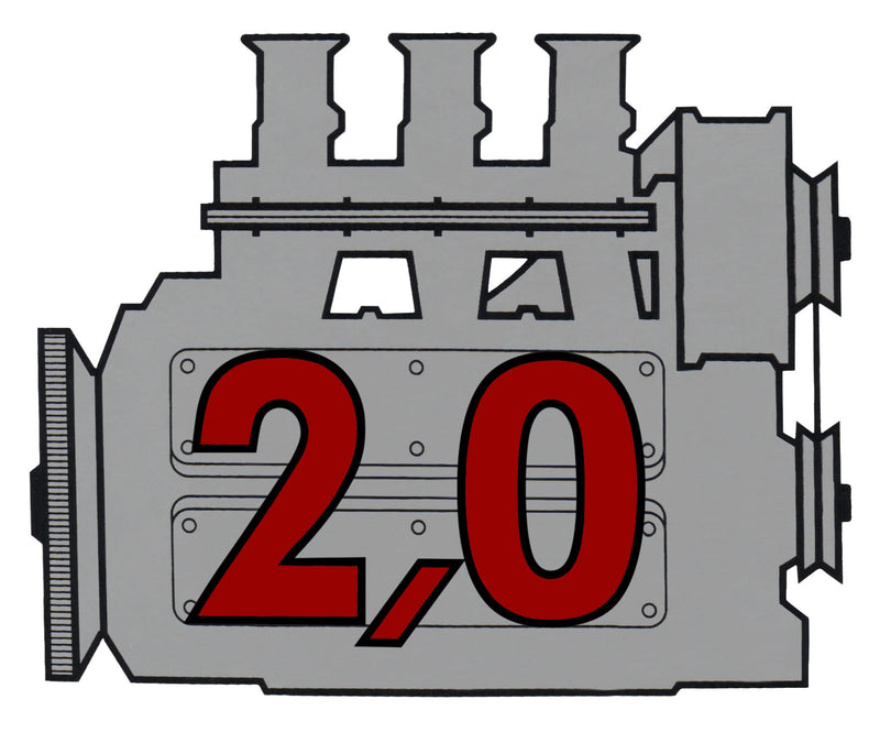 Porsche Rear Window Engine Decal - 2.0 911-701-102-20