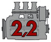 Porsche Rear Window Engine Decal - 2.2 911-701-102-22