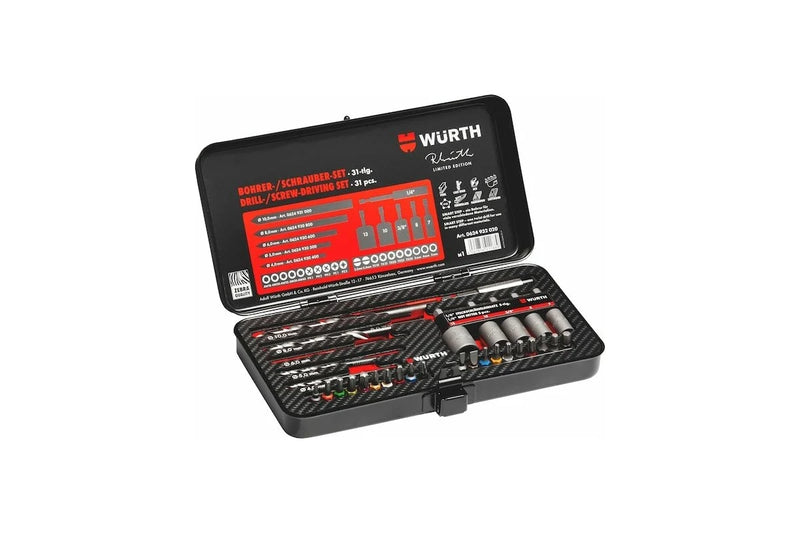 Porsche Reinhold Limited Edition Zebra Drill/Screwdriver Set 31 Piece 0624932020