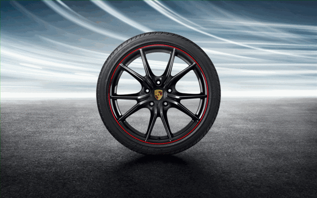 Porsche Rim Trim Strips Guards Red - 9920448205684A - 991 - 992 12-23 - 982 17-23 9920448205684A