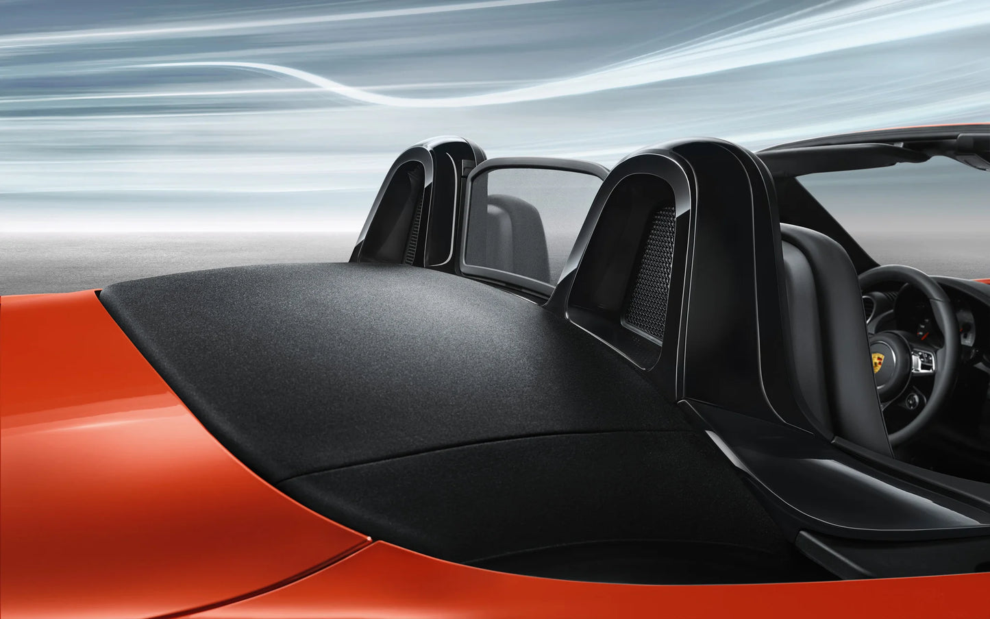 Porsche Roll Over Bar Painted - Black - 98204480020 - 982 17-23 98204480020