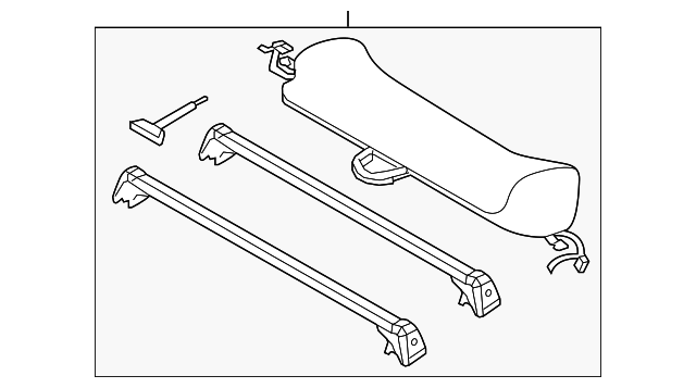 Porsche Roof Transport System Main Support - 95804400011 - E2 11-18 95804400011