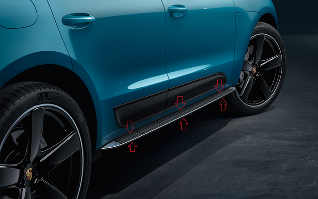 Porsche Running Boards - 95B04480012 - Macan 15-23 95B04480012
