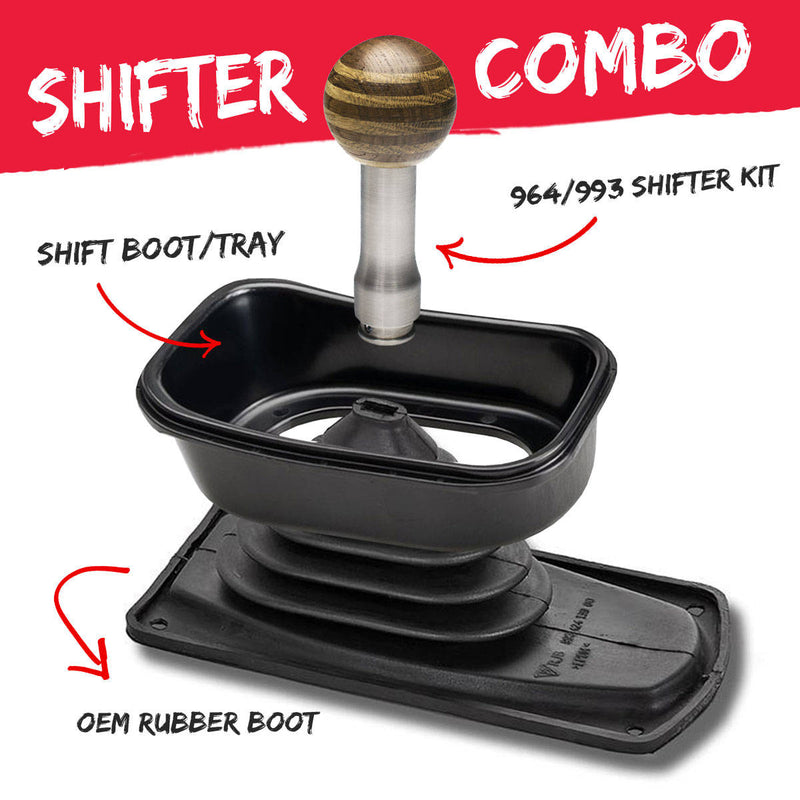 Porsche Shifter Combo Kit Silver - 911 89-97 SHIF-KIT-SET-SILV-1