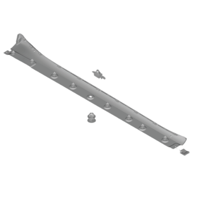 Porsche Side Member Trim - Matte Black - Right - 911 | 2014-2019 99150459686OK1