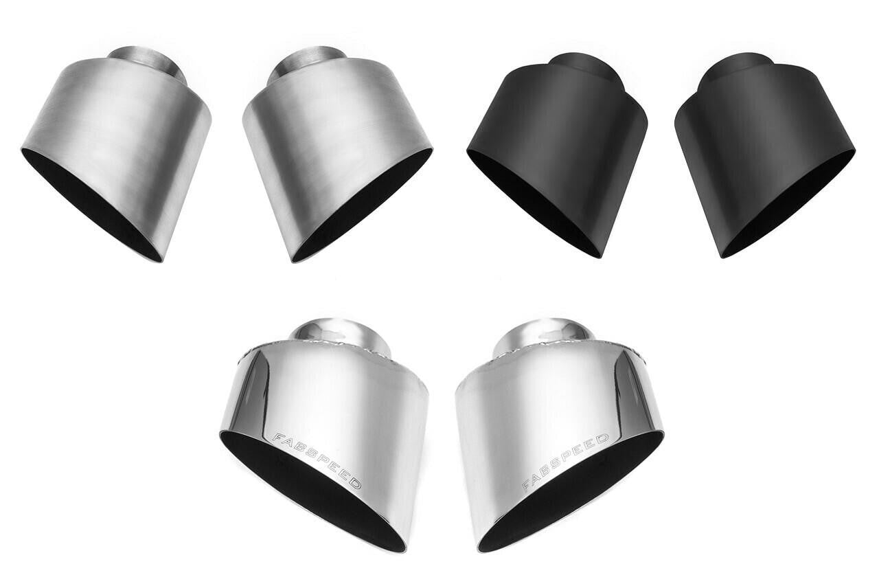 Porsche Single Wall Oval Bolt-On Tips - 911 | 1995-1998 FS-POR-993-SWOTNBBR