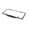Porsche Slim License Frame - Black