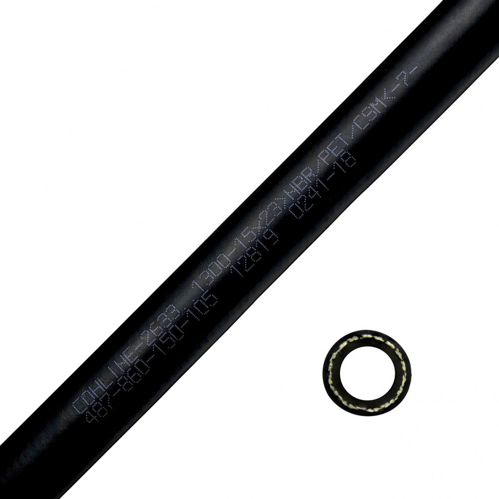 Porsche Smooth Rubber Oil Pressure Hose M15X23 1 Meter HOSE-SR-2633-1300