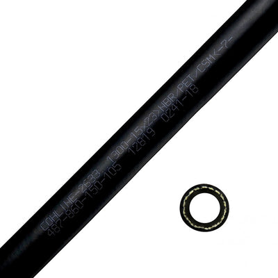 Porsche Smooth Rubber Oil Pressure Hose M15X23 1 Meter HOSE-SR-2633-1300