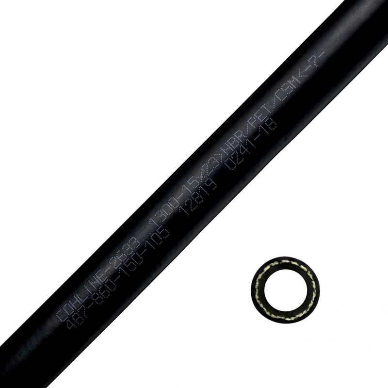 Porsche Smooth Rubber Oil Pressure Hose M15X23 1 Meter HOSE-SR-2633-1300