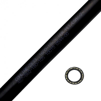 Porsche Smooth Rubber Oil Pressure Hose M22X30.5 1 Meter HOSE-SR-2633-2000