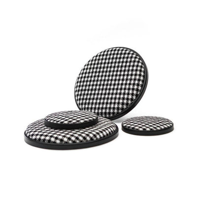 Porsche Speaker Covers Set Pepita Black & White - 911 65-02 CB-SPEAKER-COV-SET-PEP-BW