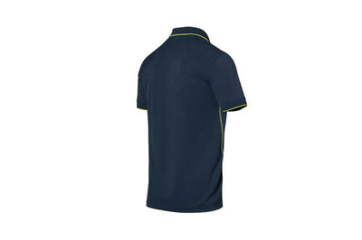 Porsche Sport Mens Elastic Breathable Polo Shirt - Dark Blue