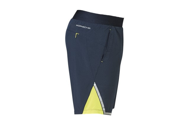 Porsche Sport Mens Pull On Stretch Shorts - Dark Blue