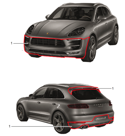 Porsche Sportdesign Package - 95B04480121 - Macan 15-23 95B04480121