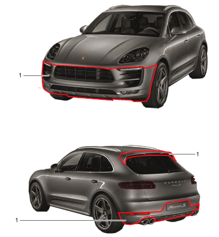 Porsche Sportdesign Package - 95B04480121 - Macan 15-23 95B04480121