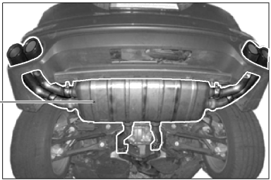 Porsche Sports Exhaust System Black - 95804420031 - E2 11-18 95804420031