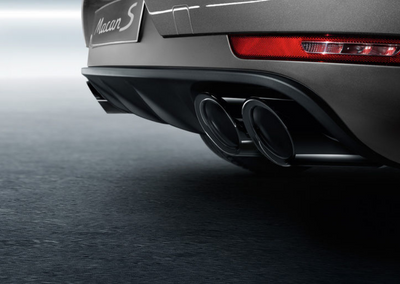 Porsche Sports Tailpipes Black - 95B04420008 - Macan 15-23 95B04420008