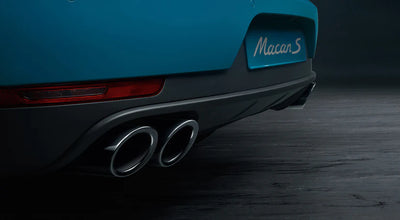 Porsche Sports Tailpipes Black - 95B04420010 - Macan 15-23 95B04420010