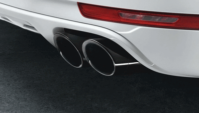 Porsche Sports Tailpipes Black - 95B04420012 - Macan 15-23 95B04420012