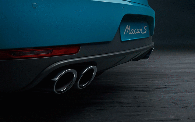 Porsche Sports Tailpipes - Black - 95B044205A - Macan 15-23 95B044205A