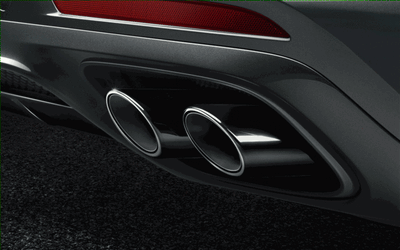 Porsche Sports Tailpipes - Black - 971044200B - Panamera 971044200B